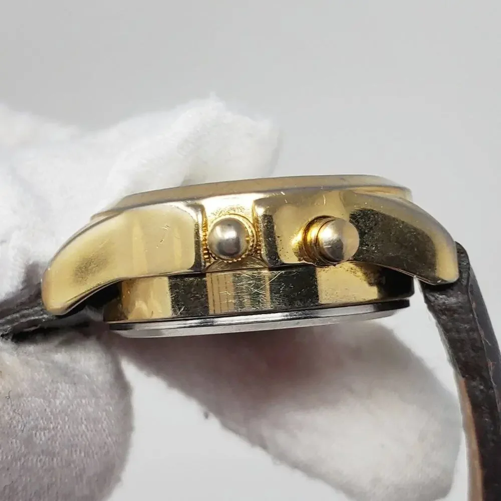 Disney  Mickey Mouse Musical Gold Watch RARE H2F